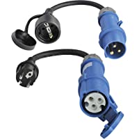 ViD® 2X- cable adaptador CEE 0.3 m- 230 V- 16 A- 3 polos- color: negro y azul